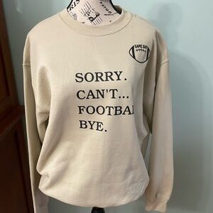 Gildan Tan Crewneck Sweatshirt with Black Text